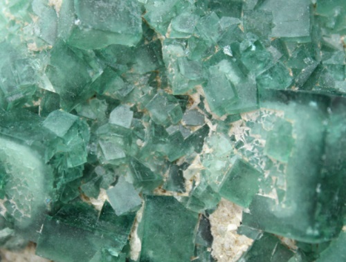plusieurs cristaux de quartz fluorite